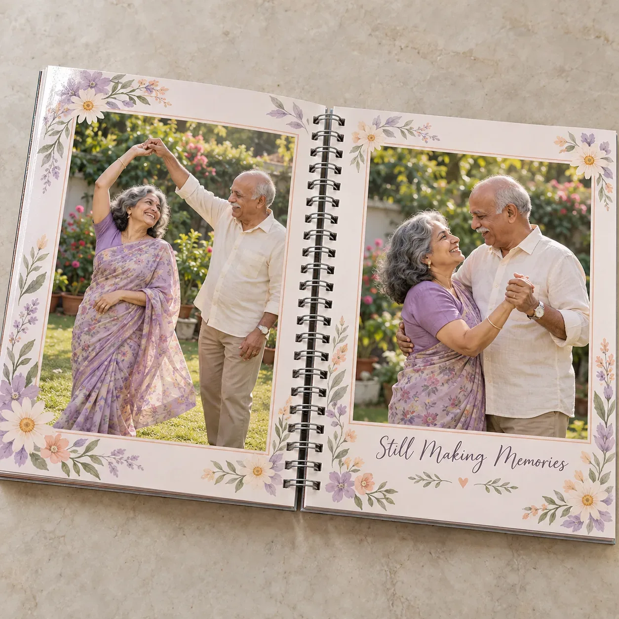 6 x 8 inch Portrait Spiral Photo Book
