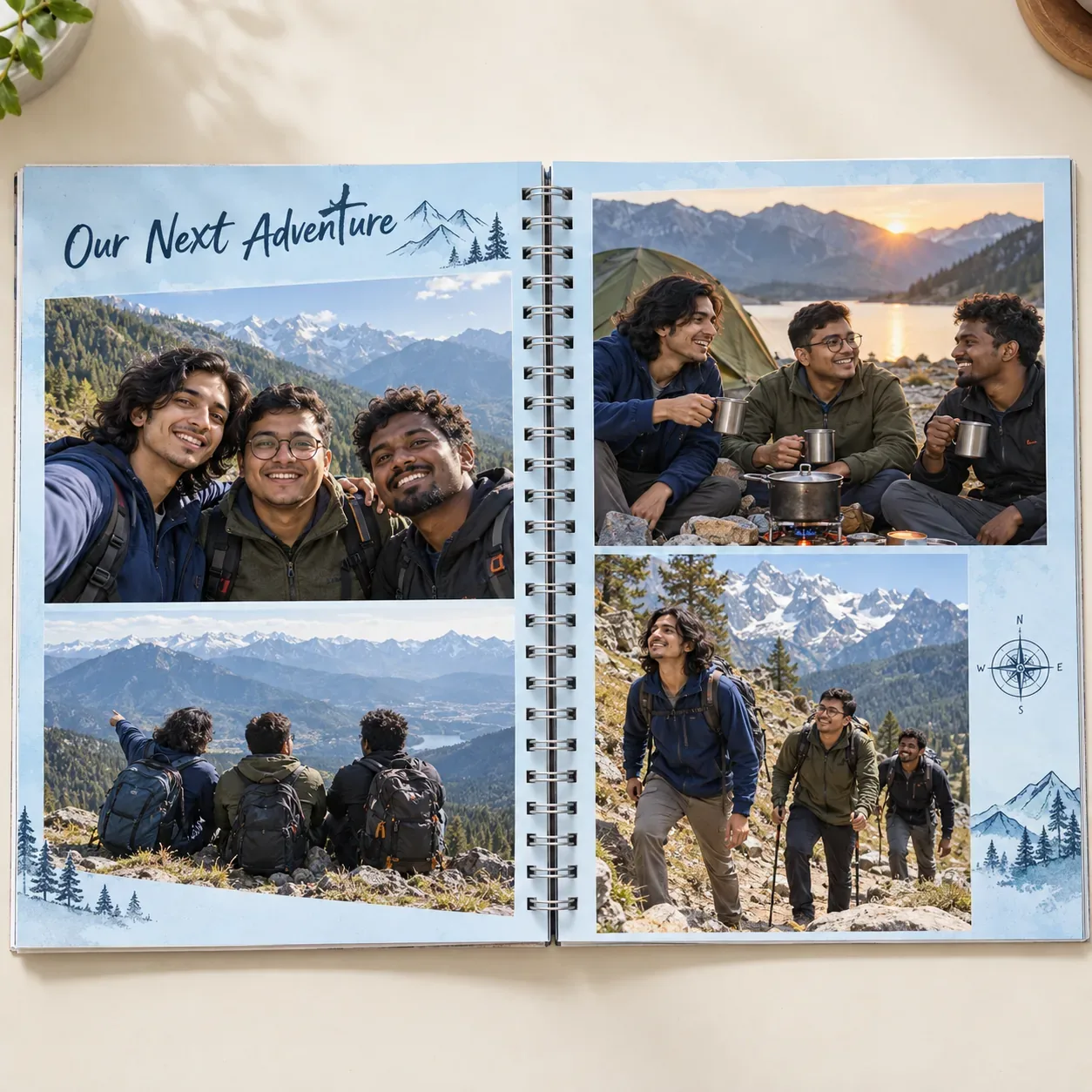 6 x 8 inch Portrait Spiral Photo Book